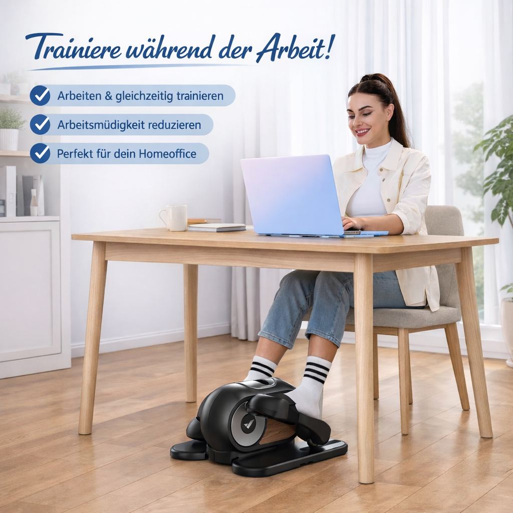 VitaBeweg Leiser Untertisch-Ellipsentrainer Pro