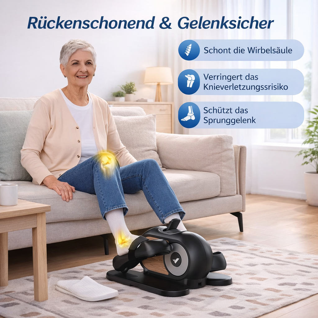 VitaBeweg Leiser Untertisch-Ellipsentrainer Pro