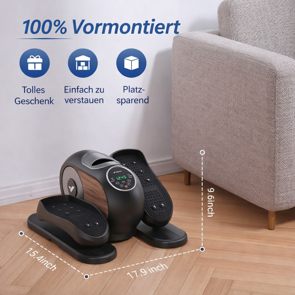 VitaBeweg Leiser Untertisch-Ellipsentrainer Pro