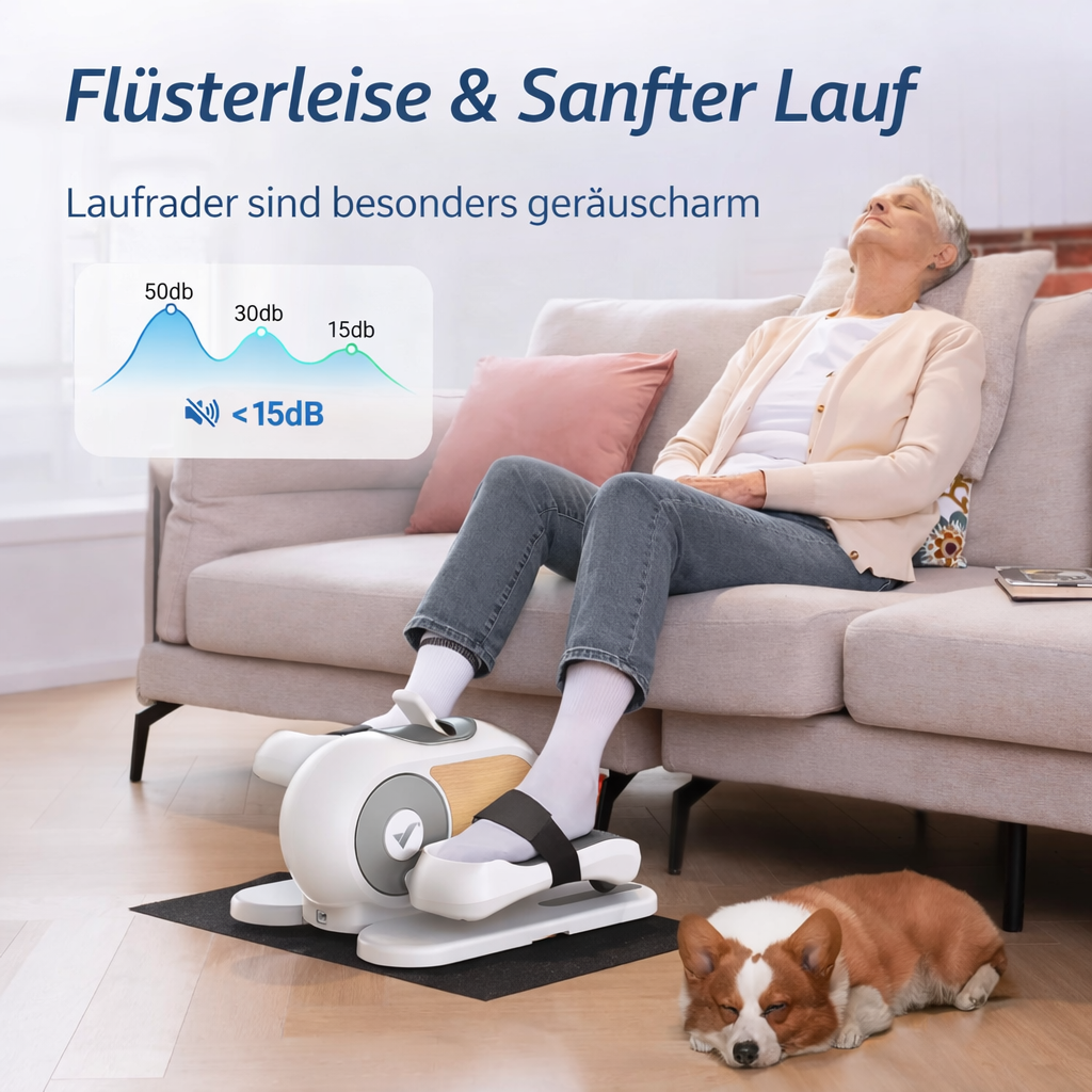 VitaBeweg Leiser Untertisch-Ellipsentrainer Pro