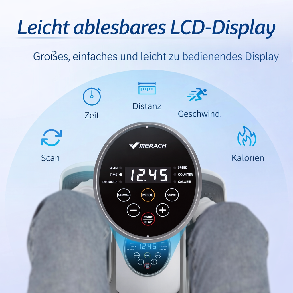 VitaBeweg Leiser Untertisch-Ellipsentrainer Pro